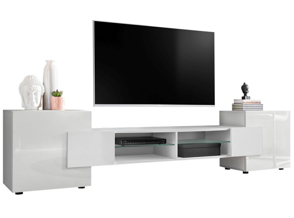 Merano RTV Schrank, Weiß/Weiß – Bild 1