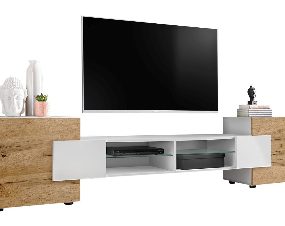 RTV Merano Schrank, Weiß/Wotan