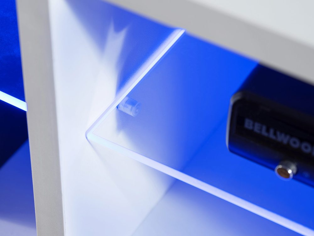 TV Schrank Merano, Wotan/Schwarz LED RGB Beleuchtung – Bild 5