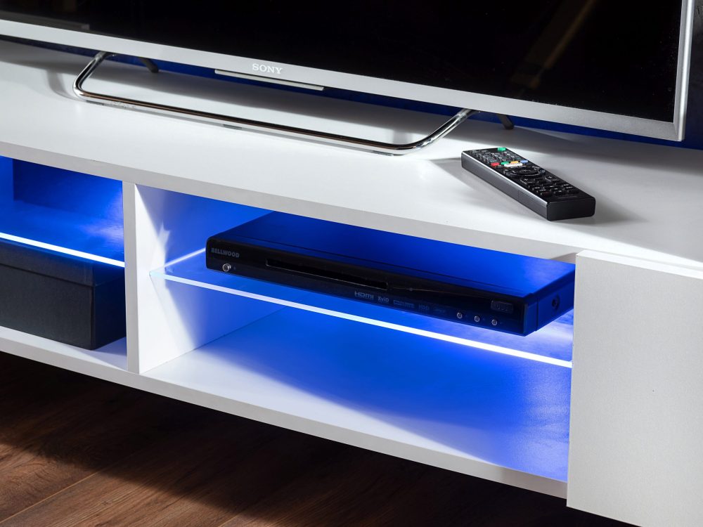 TV Schrank Merano, Wotan/Schwarz LED RGB Beleuchtung – Bild 6