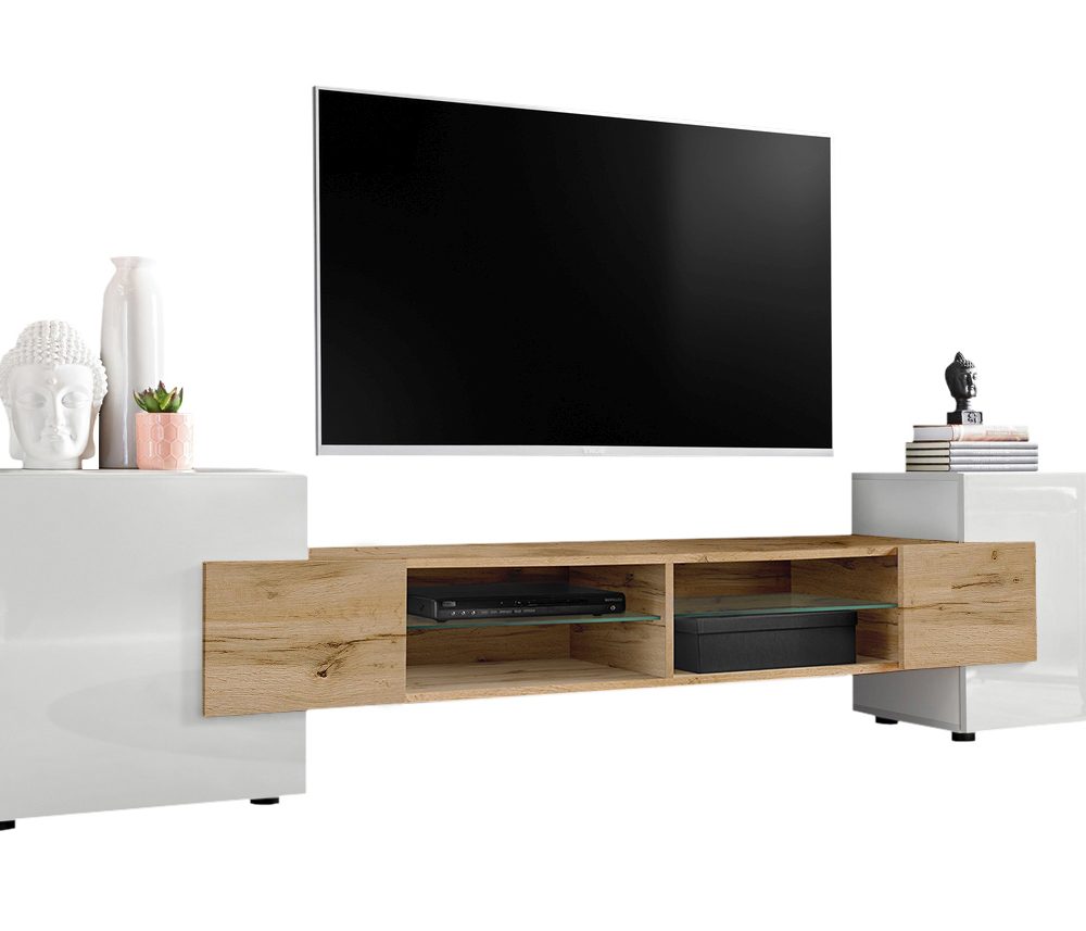 RTV Merano Schrank, Weiß/Wotan