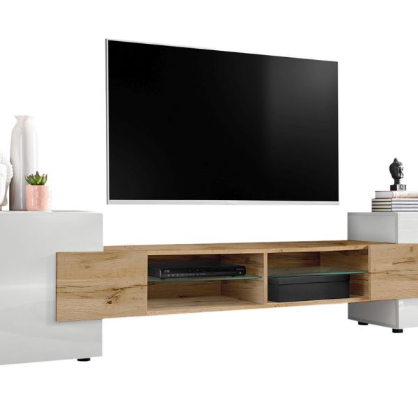 RTV Merano Schrank, Weiß/Wotan