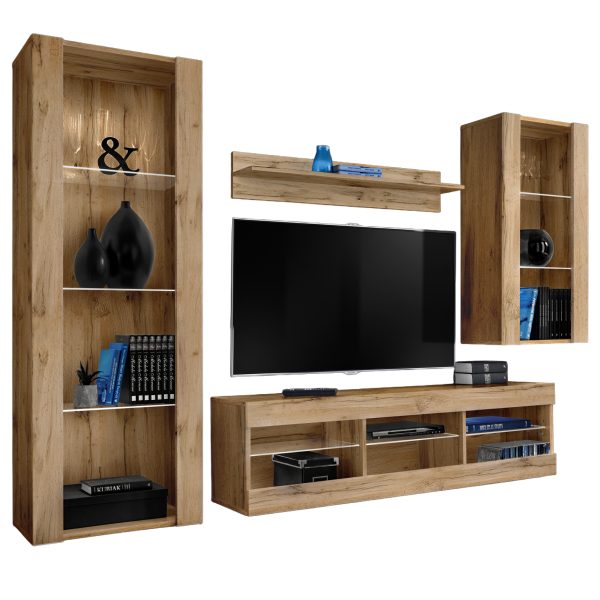 Tivoli Medio RTV Möbel Set, Wotan/Wotan