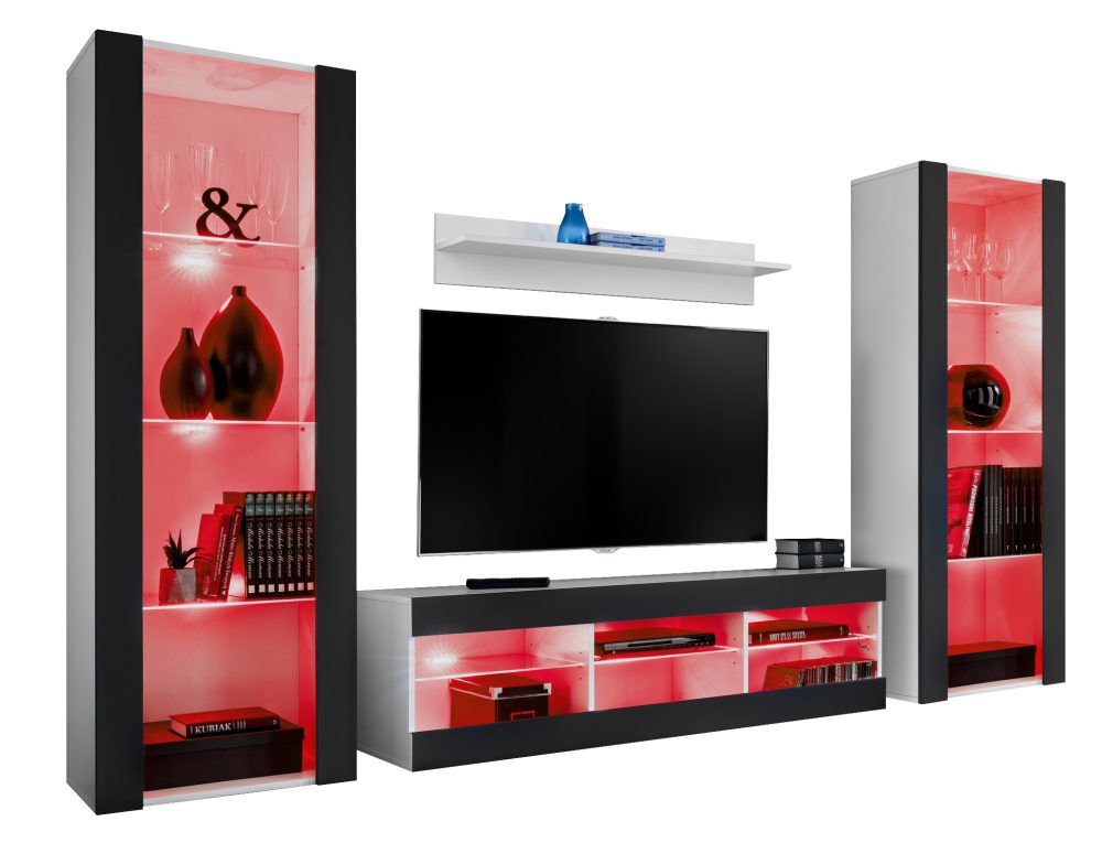 ISETR0200009900LRXXX_00 Tivoli Grande RTV Möbel Set, Schwarz/Weiß RGB LED Beleuchtung – Bild 1