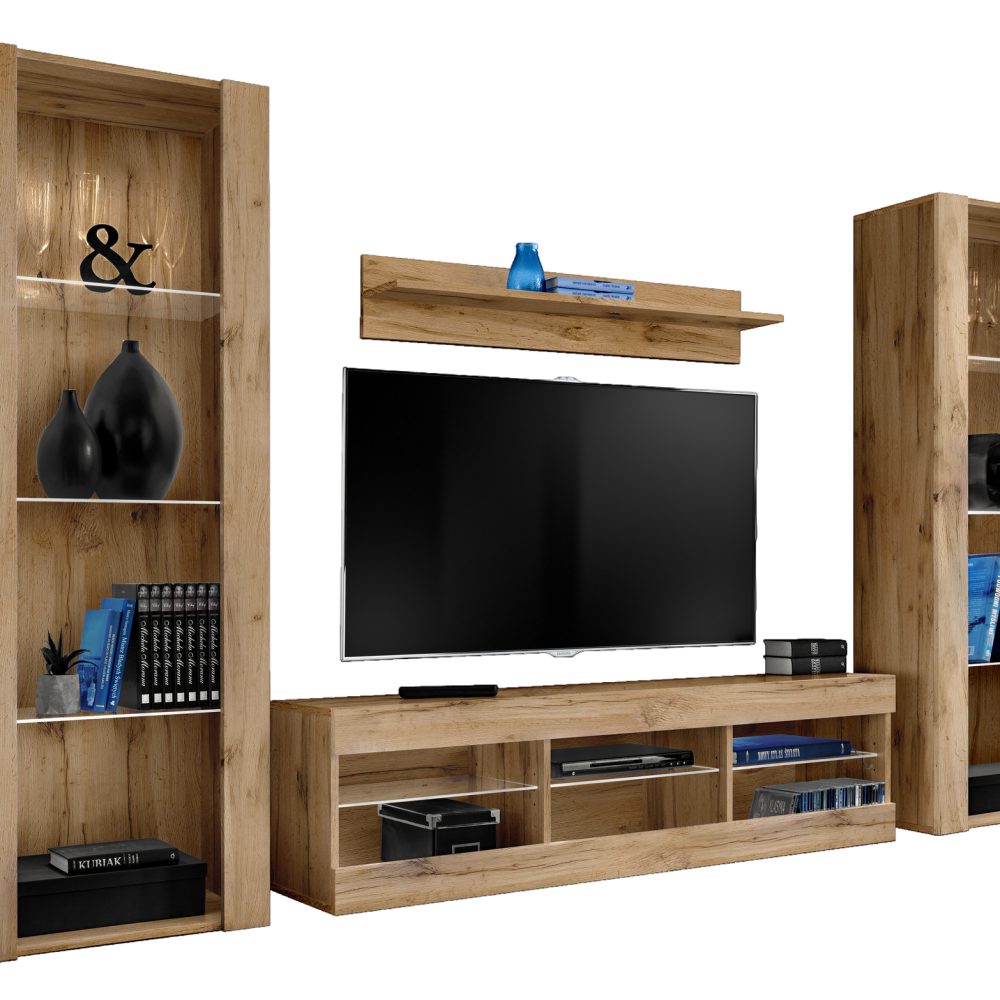 Tivoli Grande RTV Möbel Set, Wotan/Wotan