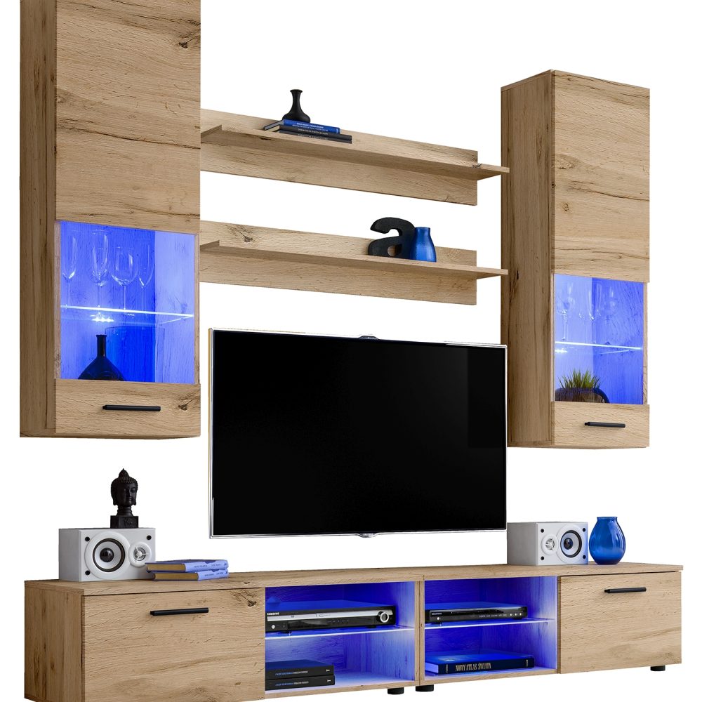 Varallo RTV Möbel Set, Wotan/Wotan
