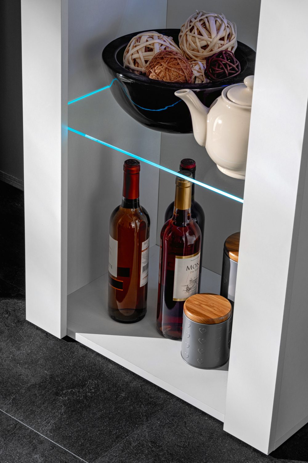 Tivoli Schrank, Weiß/Weiß RGB LED Beleuchtung – Bild 5