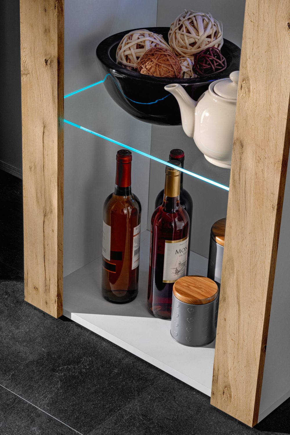 Tivoli Schrank, Wotan/Weiß RGB LED Beleuchtung – Bild 5