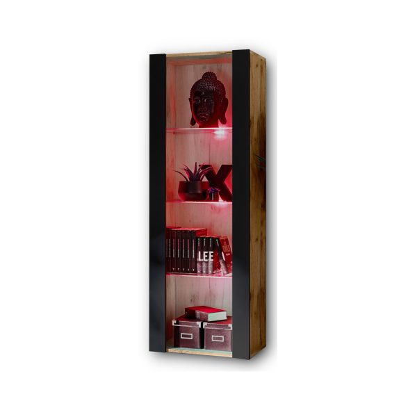 Tivoli Schrank, Schwarz/Wotan RGB LED Beleuchtung