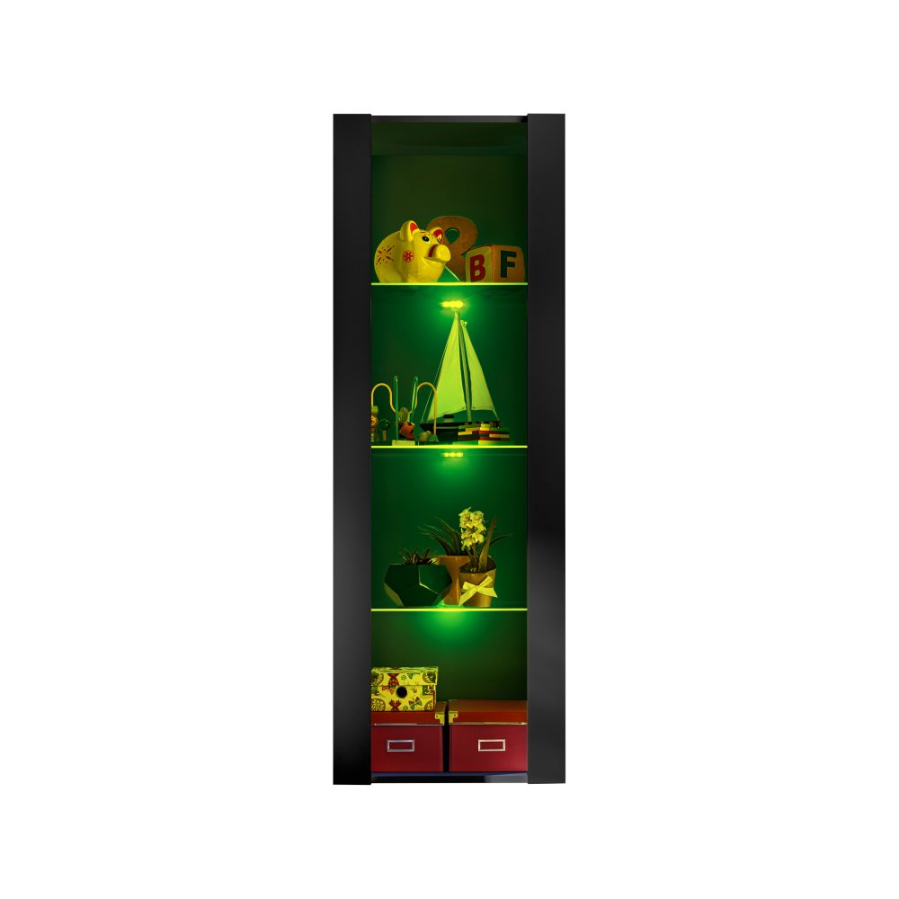 Tivoli Schrank, Schwarz/Schwarz RGB LED Beleuchtung – Bild 3