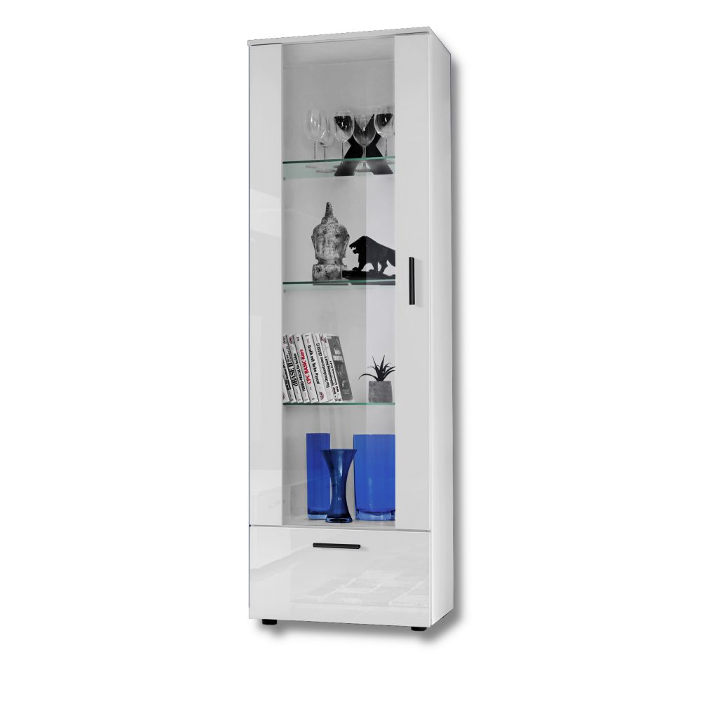 Alessandria Stehendes Display, Weiß/Weiß