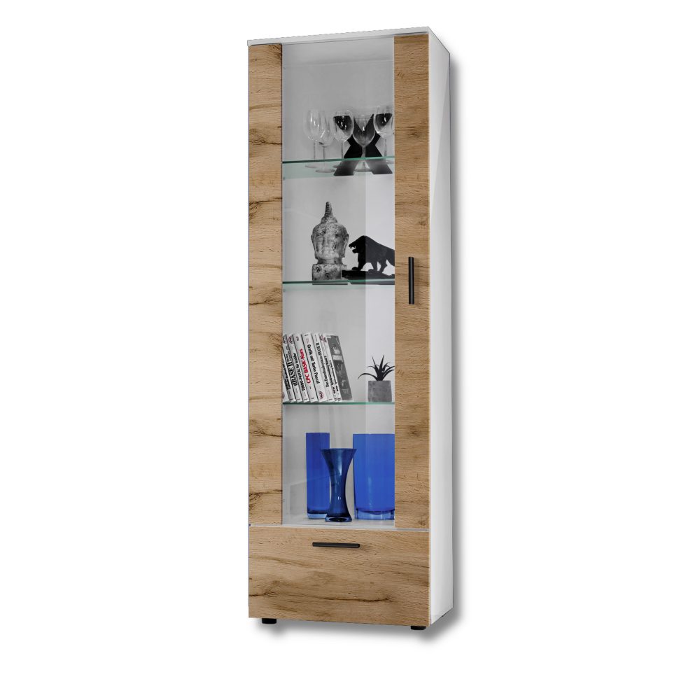 Alessandria Standschrank, Wotan/Weiß