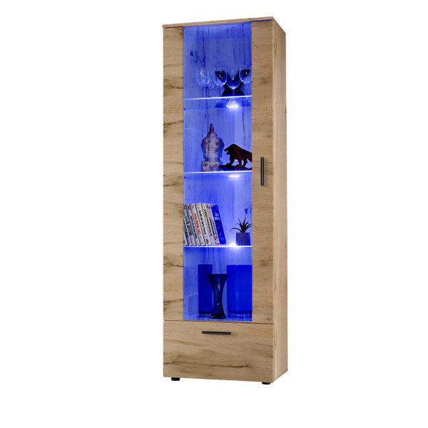 Alessandria Stehendes Display, Wotan/Wotan LED-Beleuchtung Blau