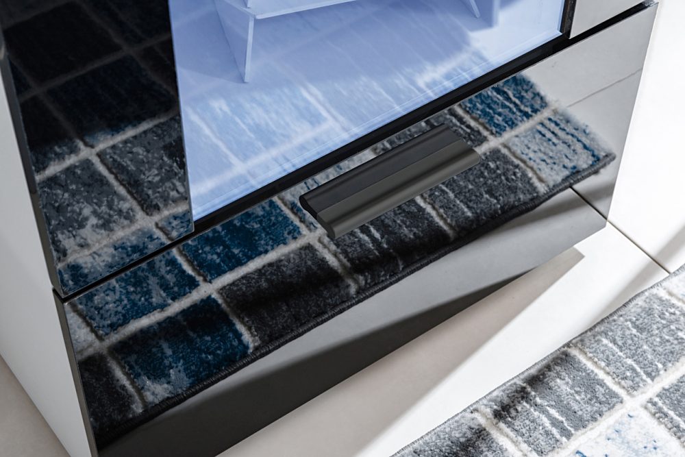 Alessandria Stehendes Display, Schwarz/Wotan LED-Beleuchtung Blau – Bild 3