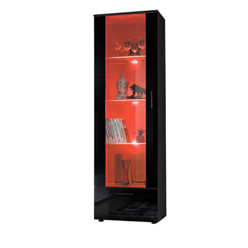 IWITA0290009003LRXXX_00 Alessandria Stehendes Display, Schwarz/Schwarz RGB LED Beleuchtung – Bild 1