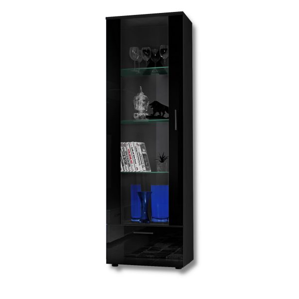 Alessandria Stehendes Display, Schwarz/Schwarz