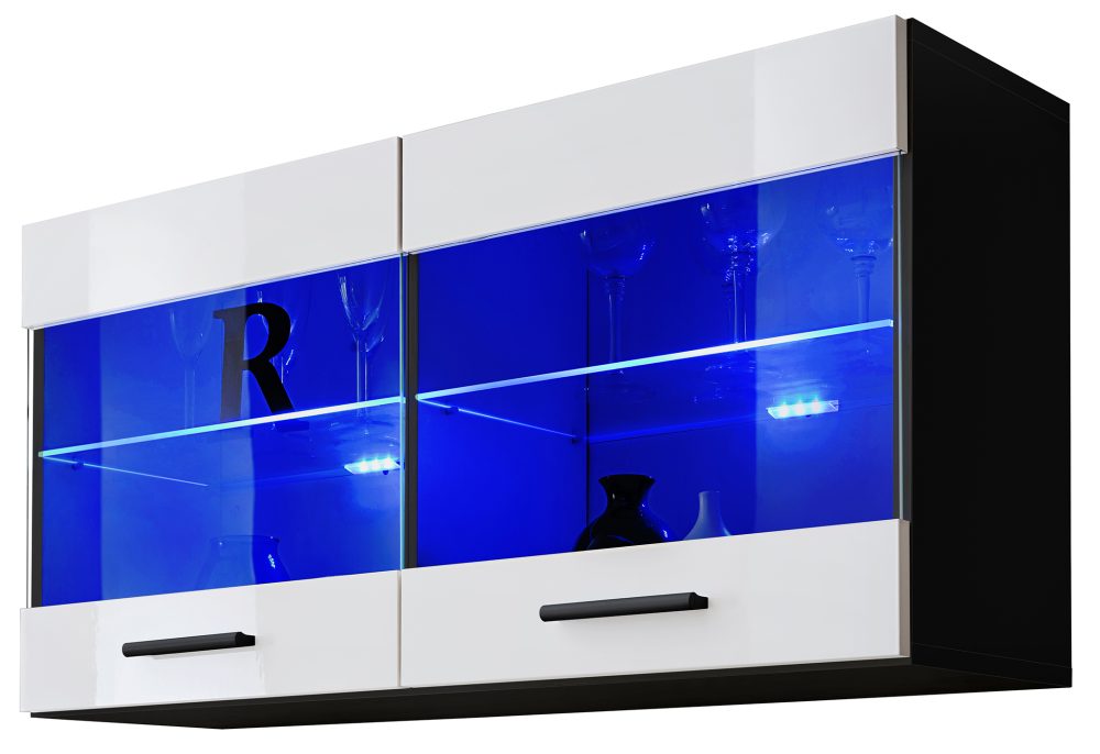 Savona Hängendes Regal, Weiß/Schwarz – Bild 1