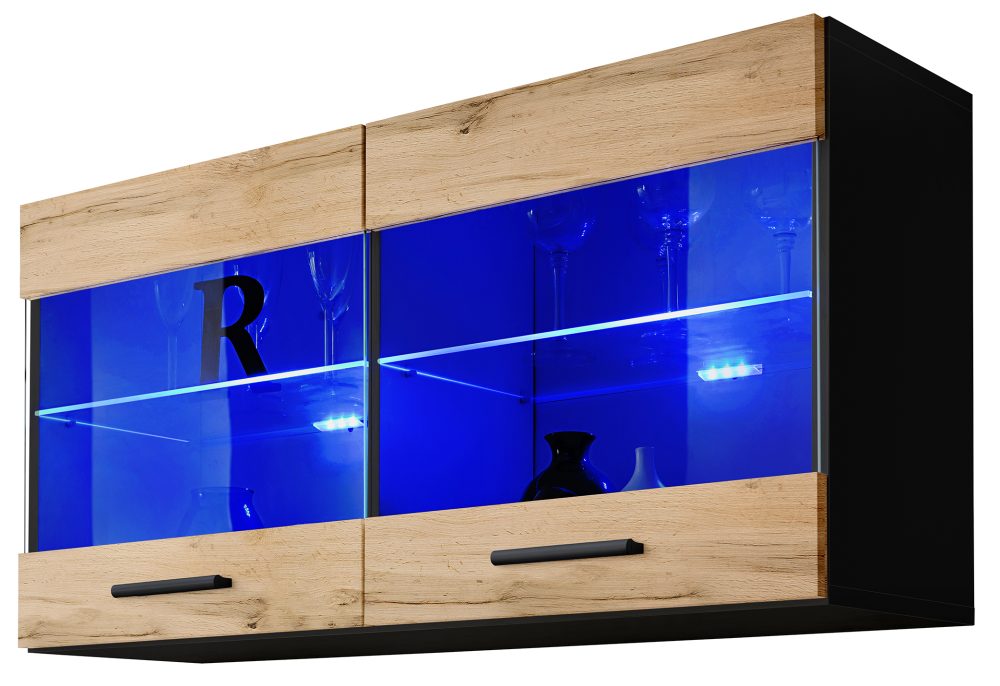 Savona Hängendes Regal, Wotan/Schwarz – Bild 1