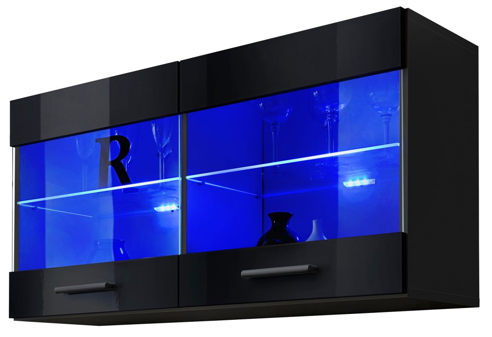 IWITI0190009003XXXXX_00 Savona Hängendes Regal, Schwarz/Schwarz – Bild 1