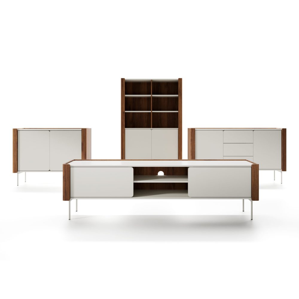 Guelph KSZ141 – Kommode, Nussbaum, Kaschmir, Breite 141 cm, Höhe 82 cm, Tiefe 39 cm – Bild 5