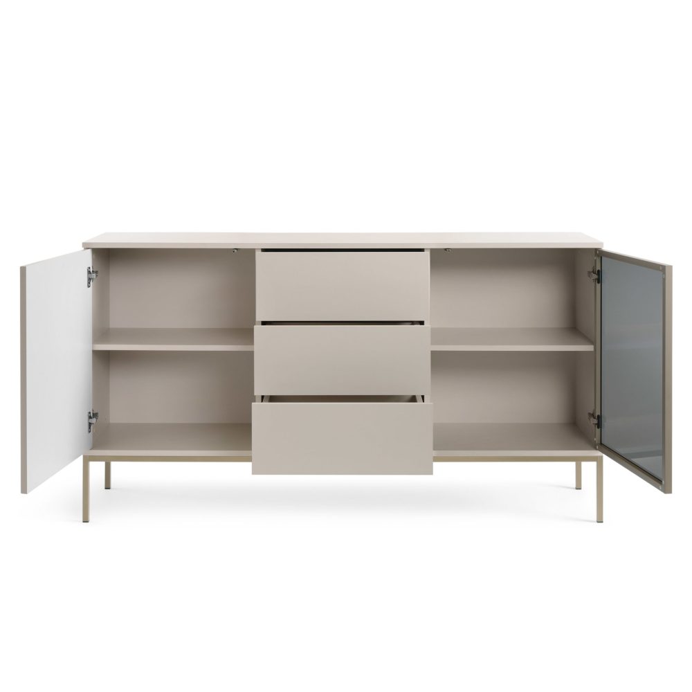 Laval KSZ154 – Kommode, Kaschmir mit Lamellen, Breite 154 cm, Höhe 83 cm, Tiefe 39 cm – Bild 3