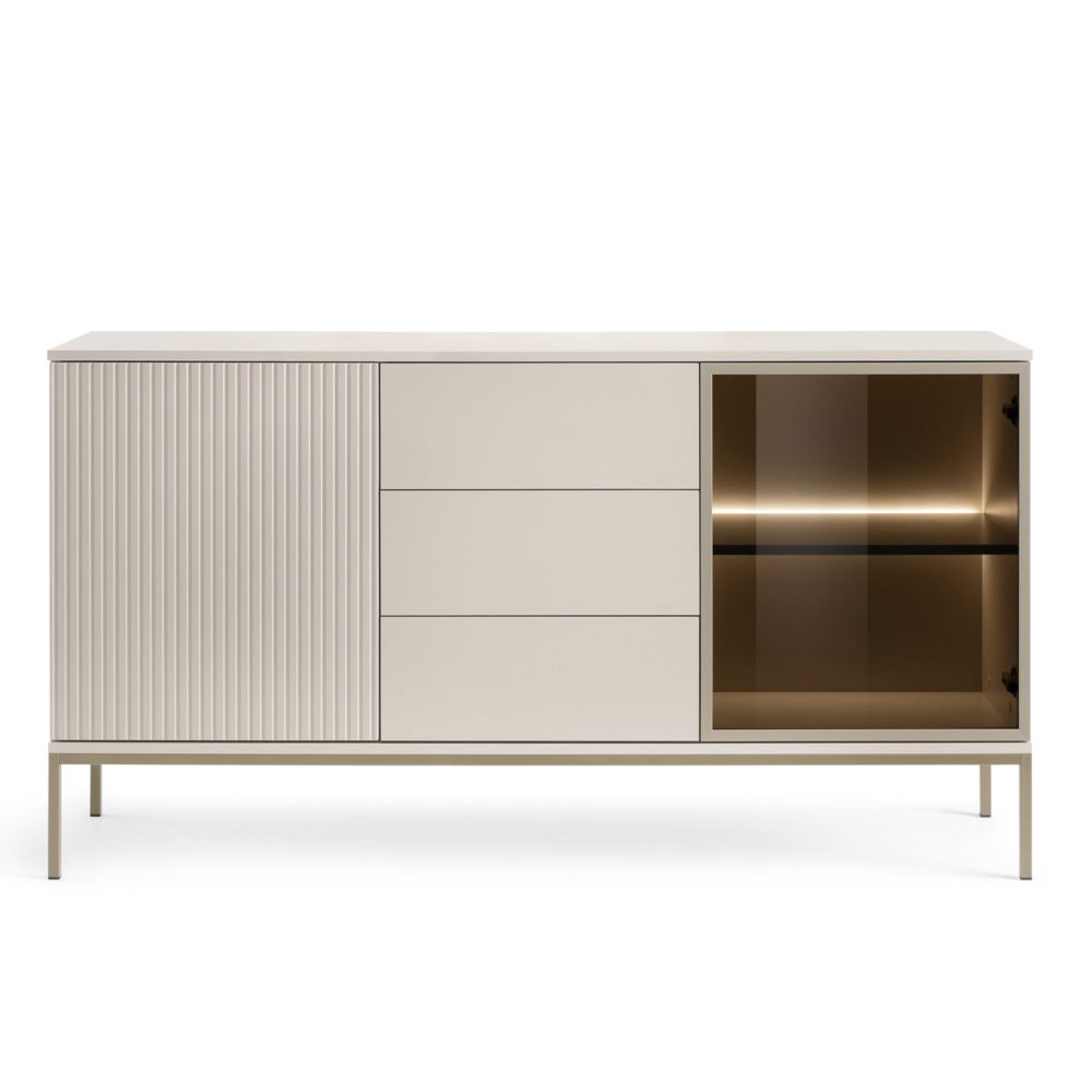 Laval KSZ154 – Kommode, Kaschmir mit Lamellen, Breite 154 cm, Höhe 83 cm, Tiefe 39 cm – Bild 5