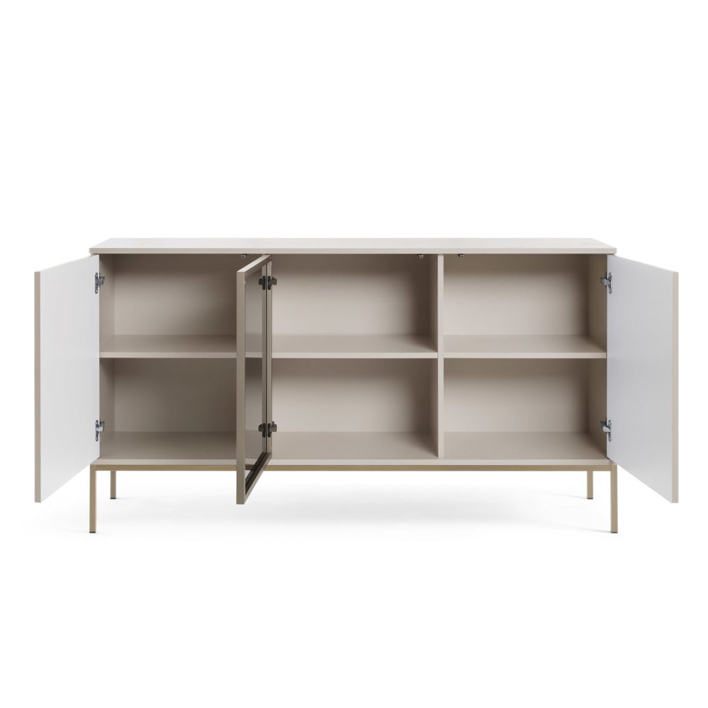 Laval K154 – Kommode, Kaschmir mit Lamellen, Breite 154 cm, Höhe 83 cm, Tiefe 39 cm – Bild 3