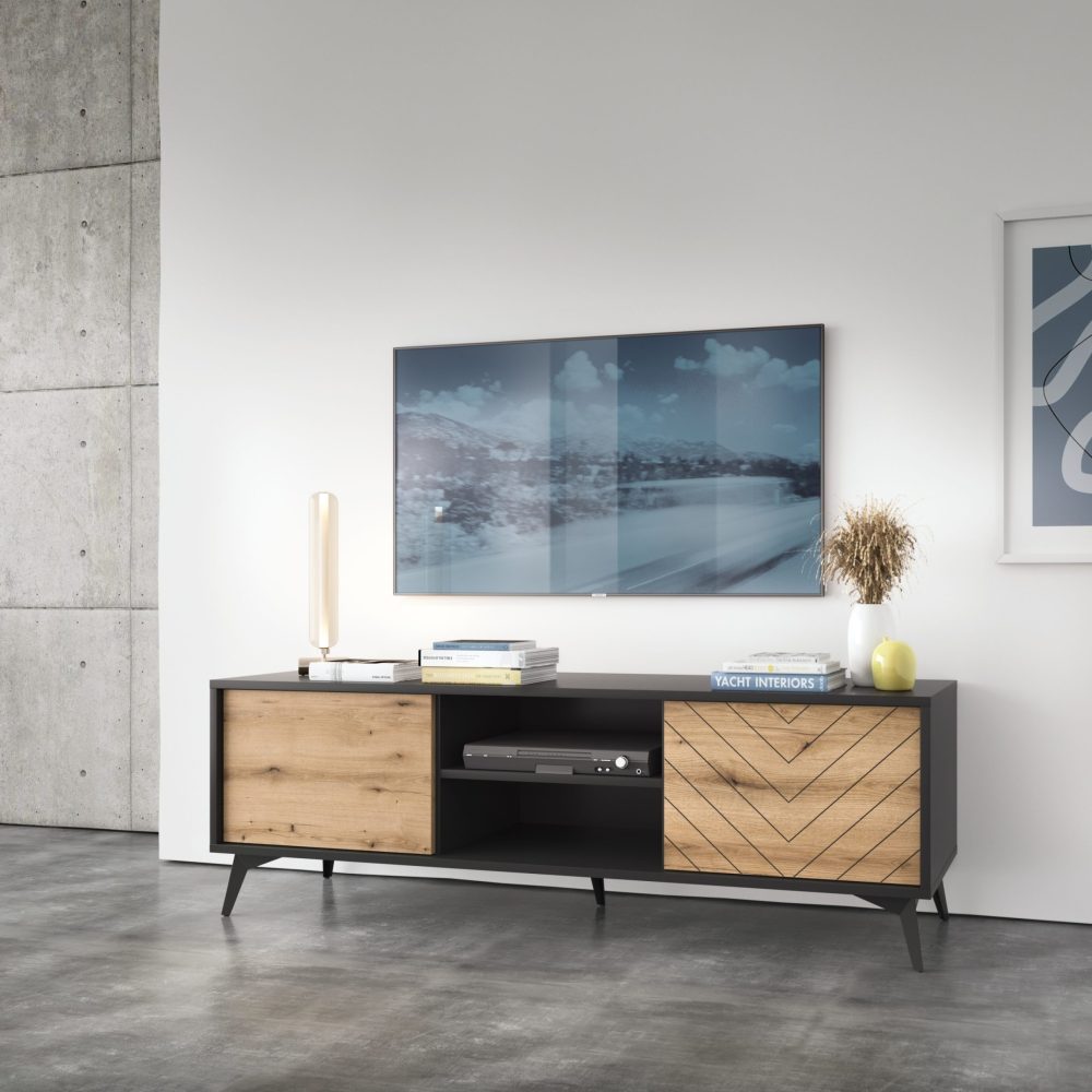 Jasper TV-Schrank 154 cm – Breite 154 cm, Höhe 56 cm, Tiefe 39 cm – Bild 6