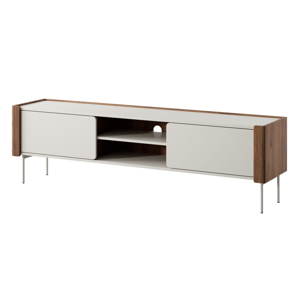 Guelph RTV180 – TV-Schrank, Nussbaum, Kaschmir, Breite 180 cm, Höhe 52 cm, Tiefe 39 cm