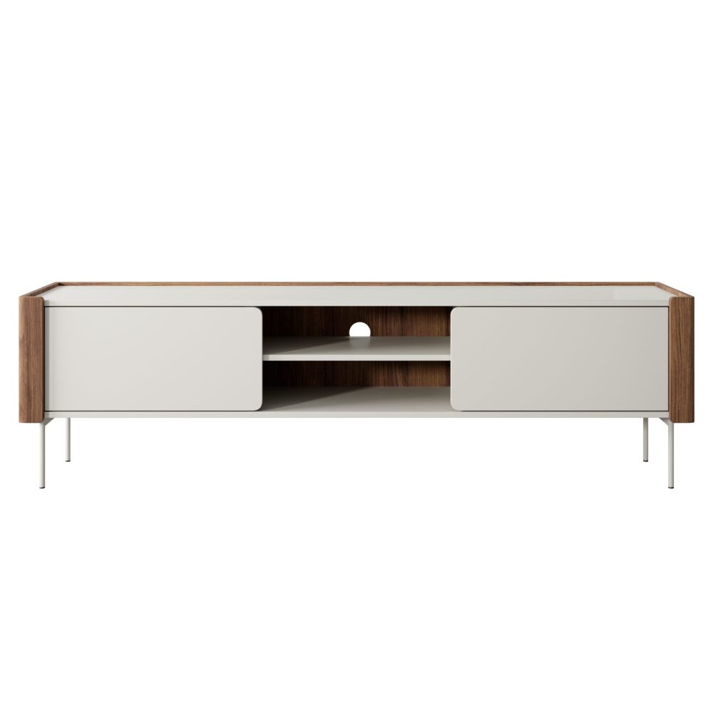 Guelph RTV180 – TV-Schrank, Nussbaum, Kaschmir, Breite 180 cm, Höhe 52 cm, Tiefe 39 cm – Bild 6