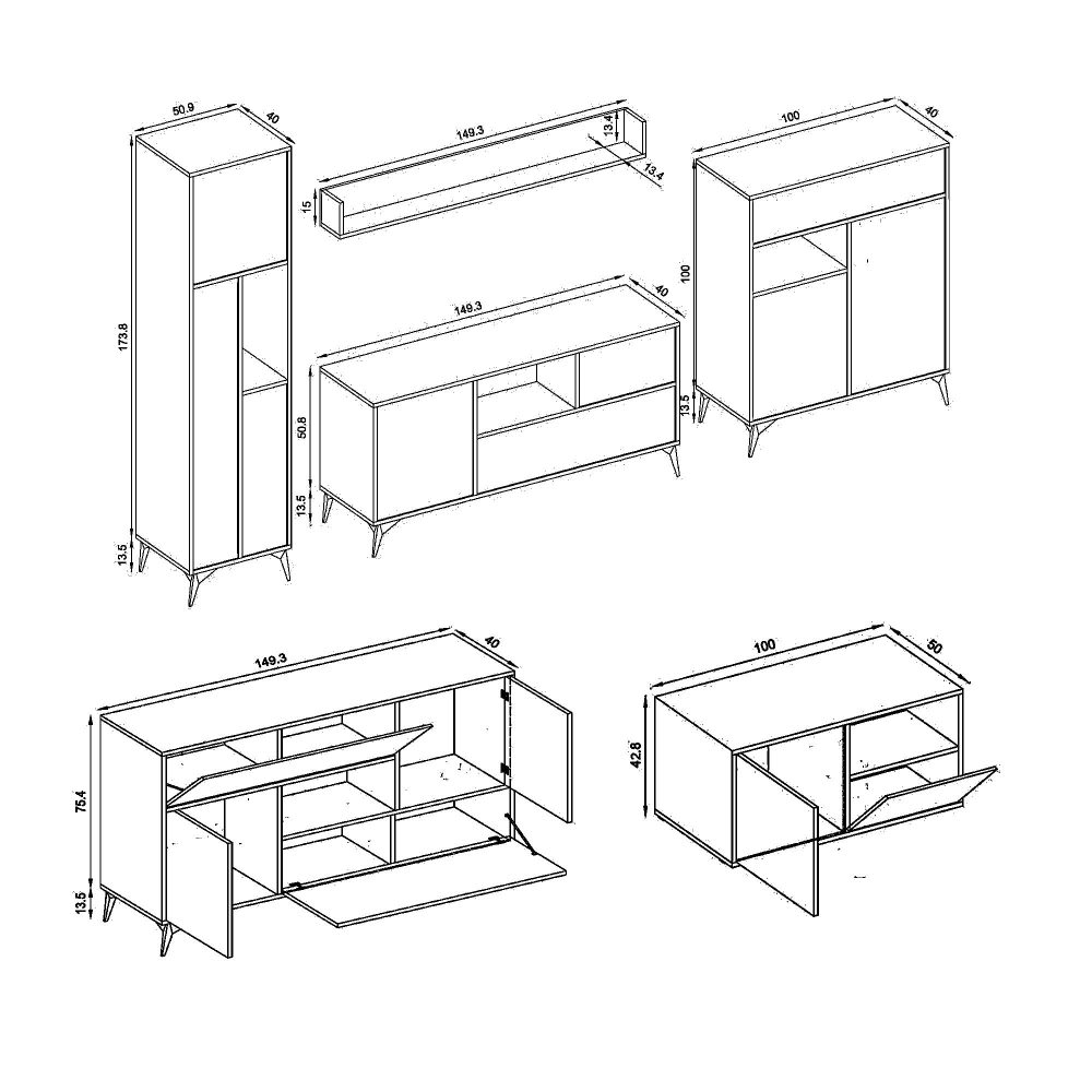 Orvieto Wohnzimmermöbel Kollektion – Bild 9