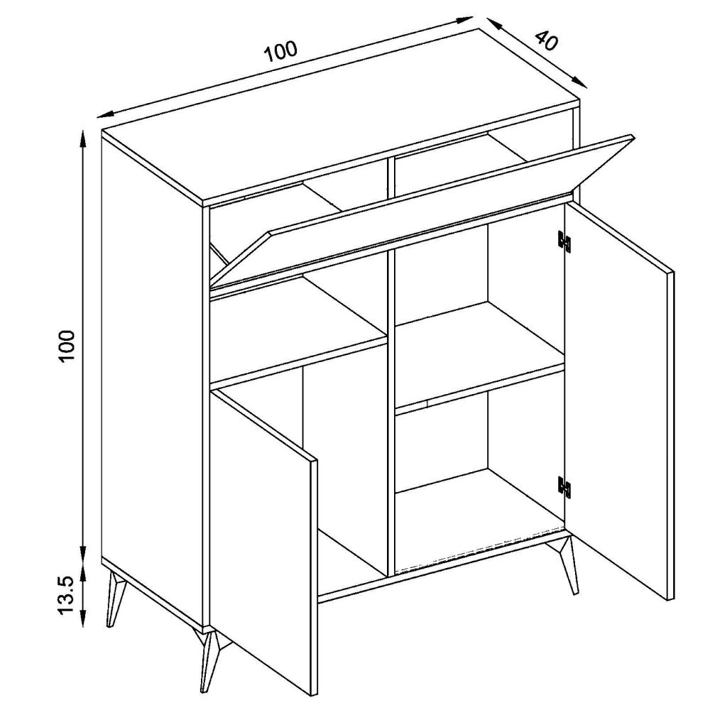 Sideboard - 3D Kommode Orvieto – Bild 4