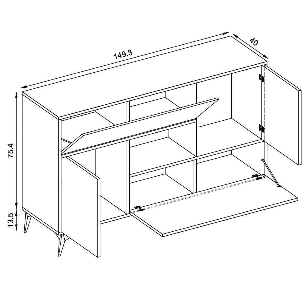 4D Kommode Orvieto – Bild 3