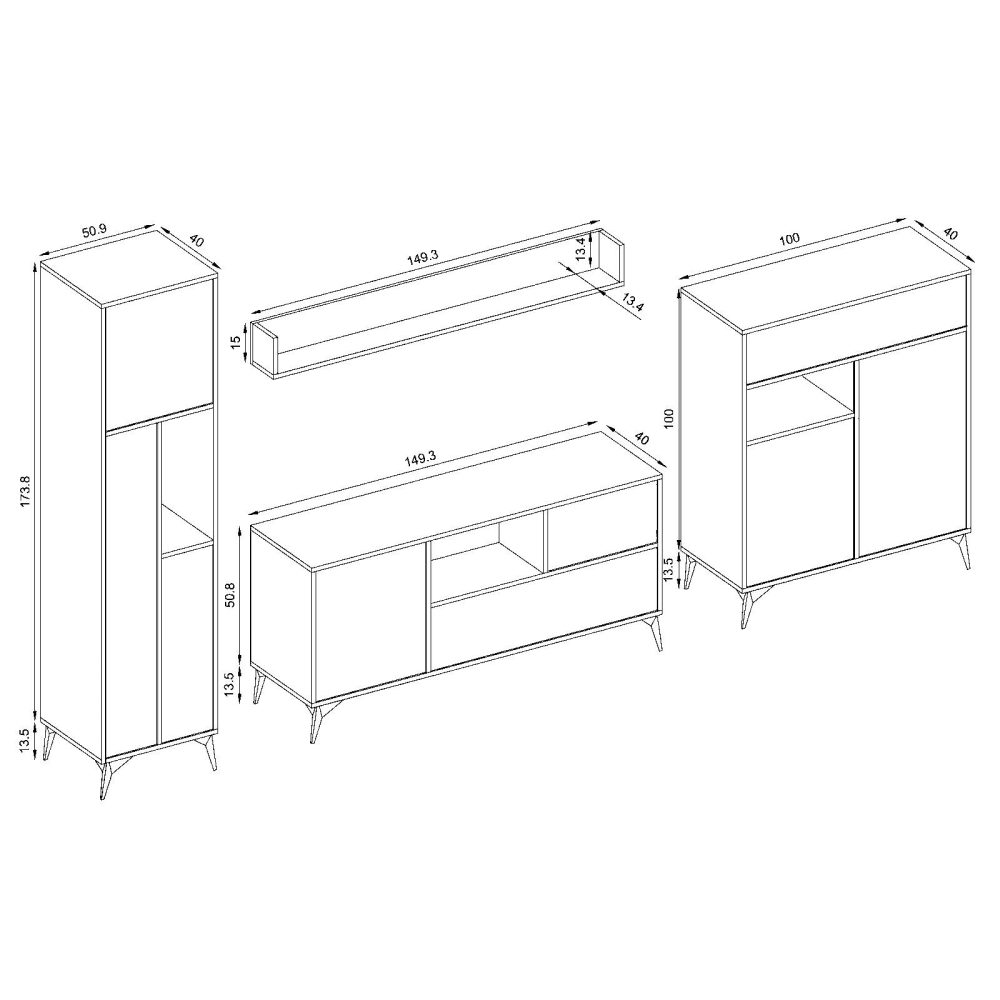 Orvieto RTV Möbel Set – Bild 7