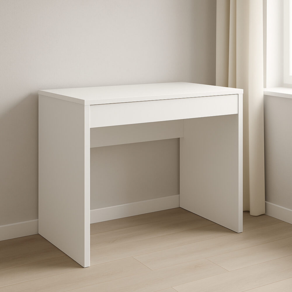 Schreibtisch Forde - Weiß - Schublade - 75×75×50 Cm – Bild 5