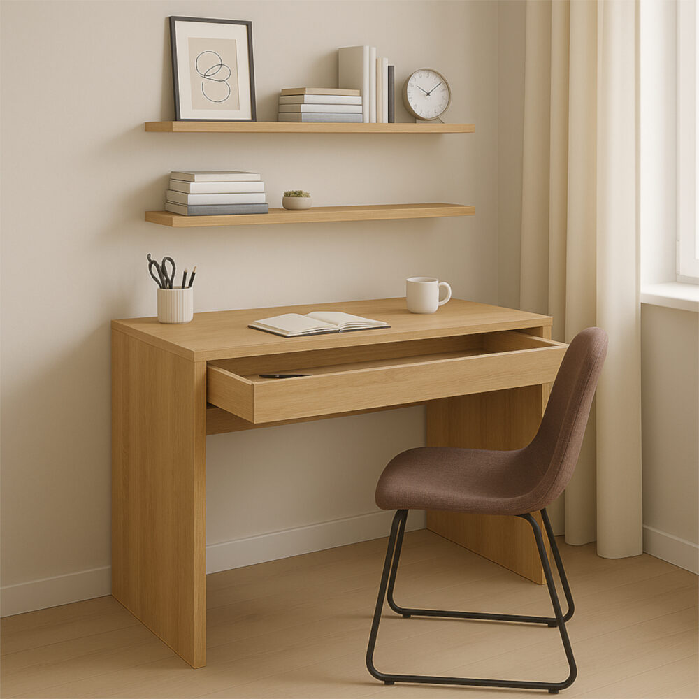 Schreibtisch Forde - Sonoma-Eiche - Schublade - 75×75×50 Cm – Bild 2