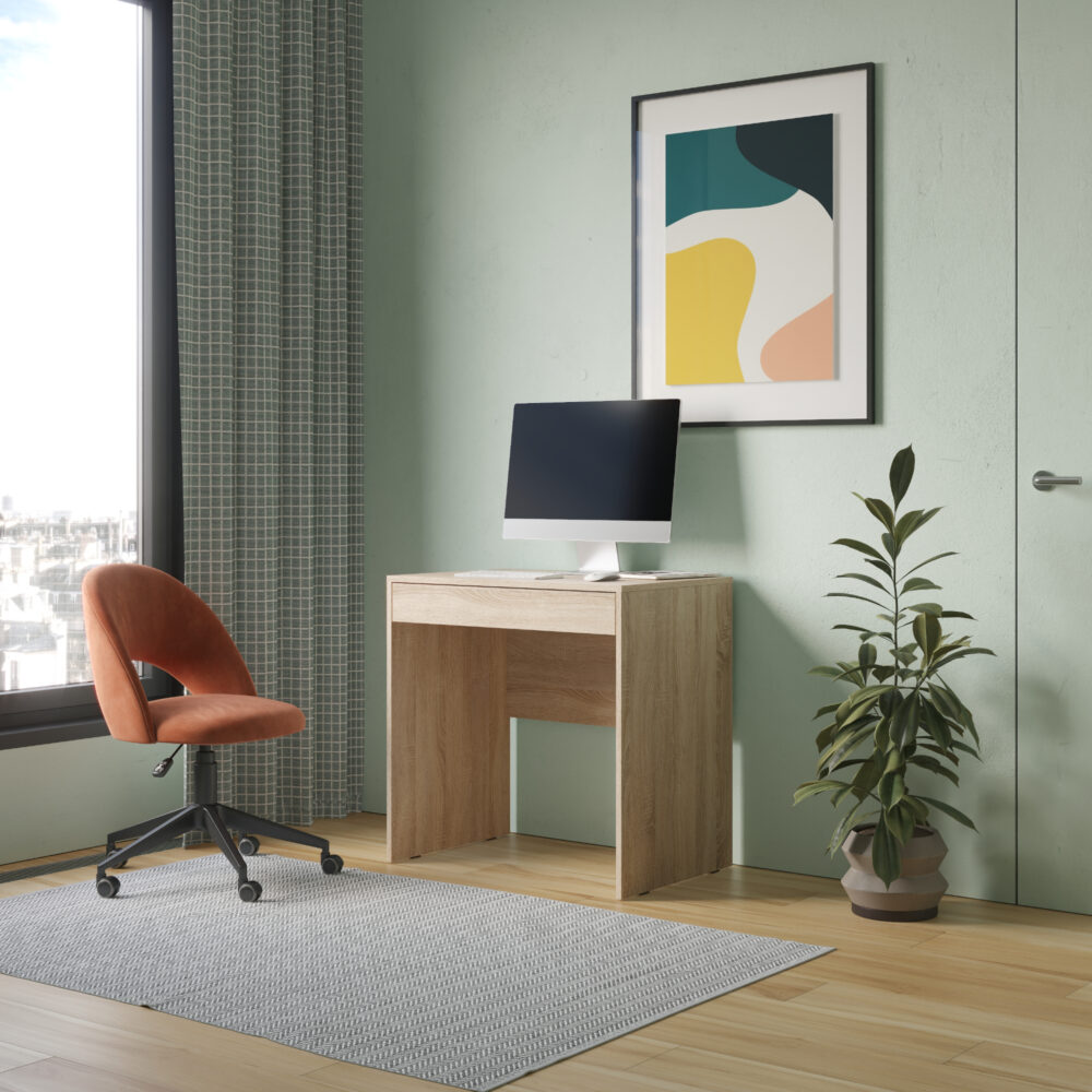 Schreibtisch Forde - Sonoma-Eiche - Schublade - 75×75×50 Cm – Bild 4