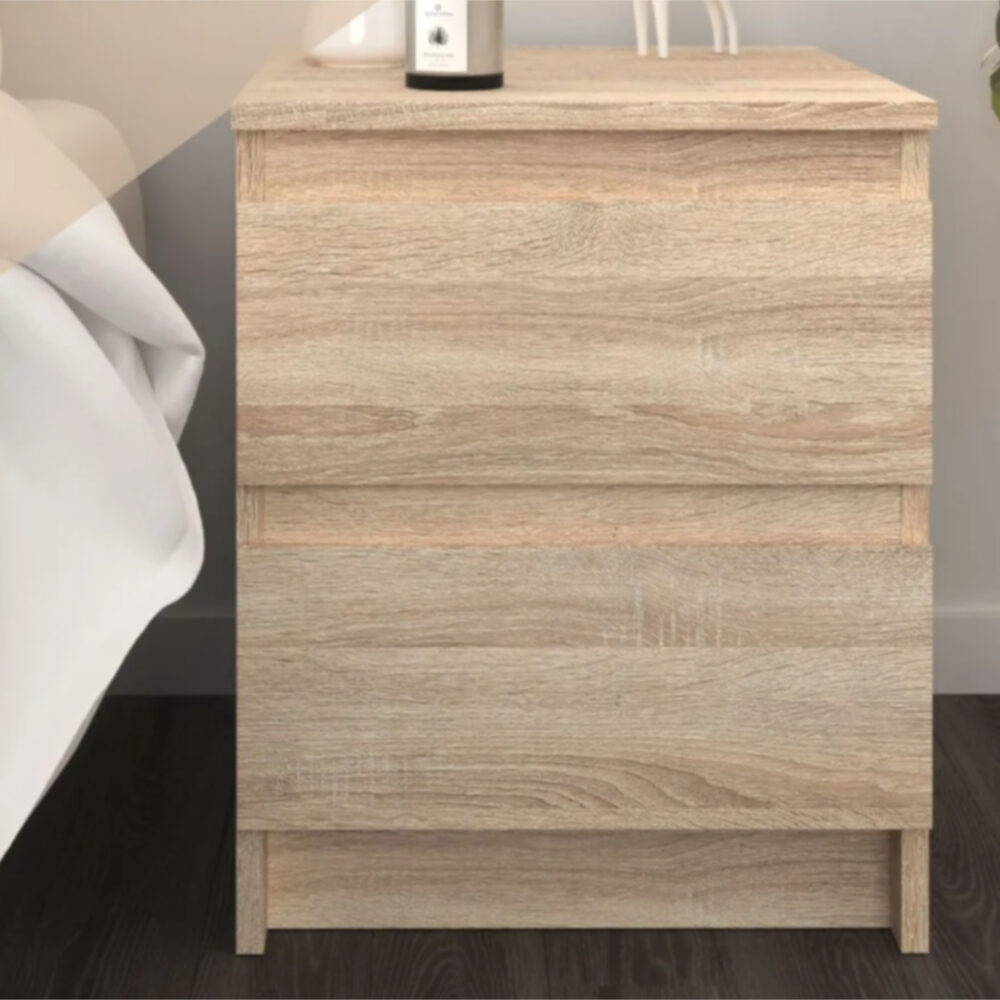 Kommode SOLA – Sonoma-Eiche – 2 Schubladen – 40×50×43 cm – Bild 2