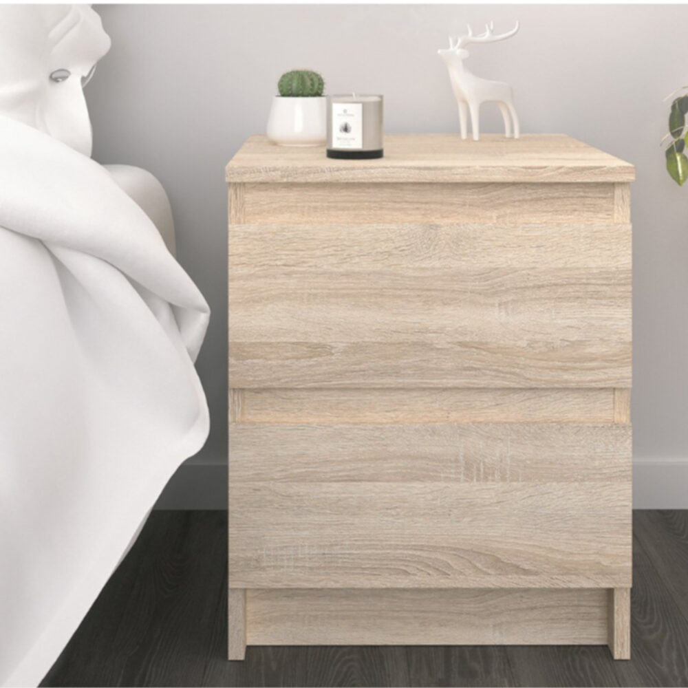 Kommode SOLA – Sonoma-Eiche – 2 Schubladen – 40×50×43 cm – Bild 4