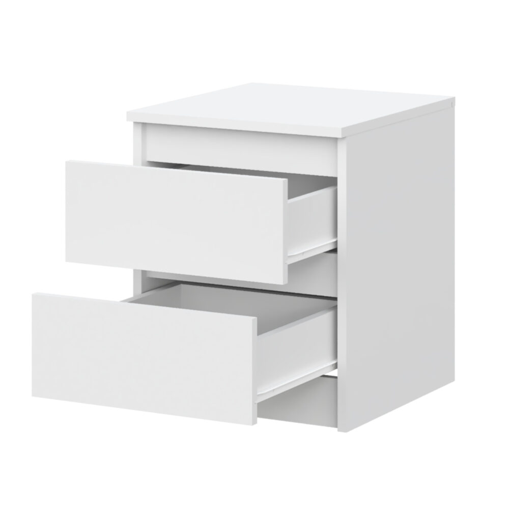 Kommode SOLA – Weiß – 2 Schubladen – 40×50×43 cm – Bild 4