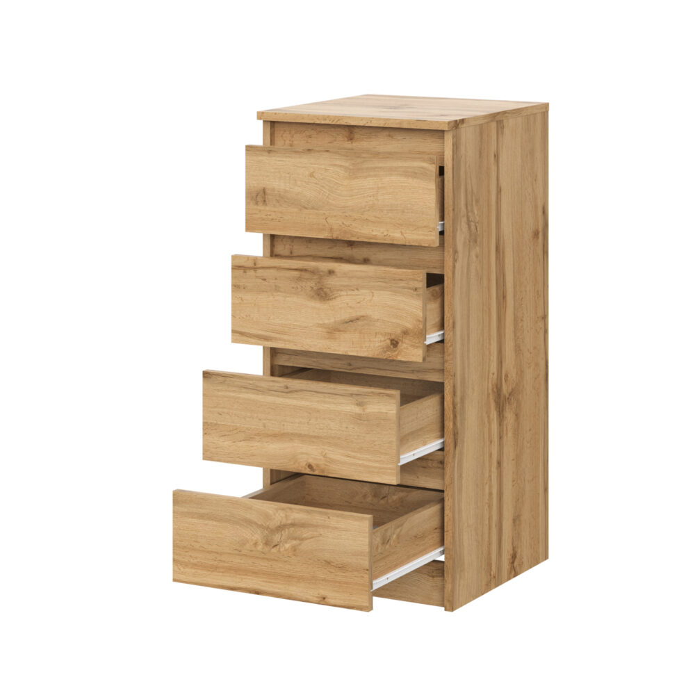 Kommode SOLA – Eiche Wotan – 4 Schubladen – 40×90×43 cm – Bild 4