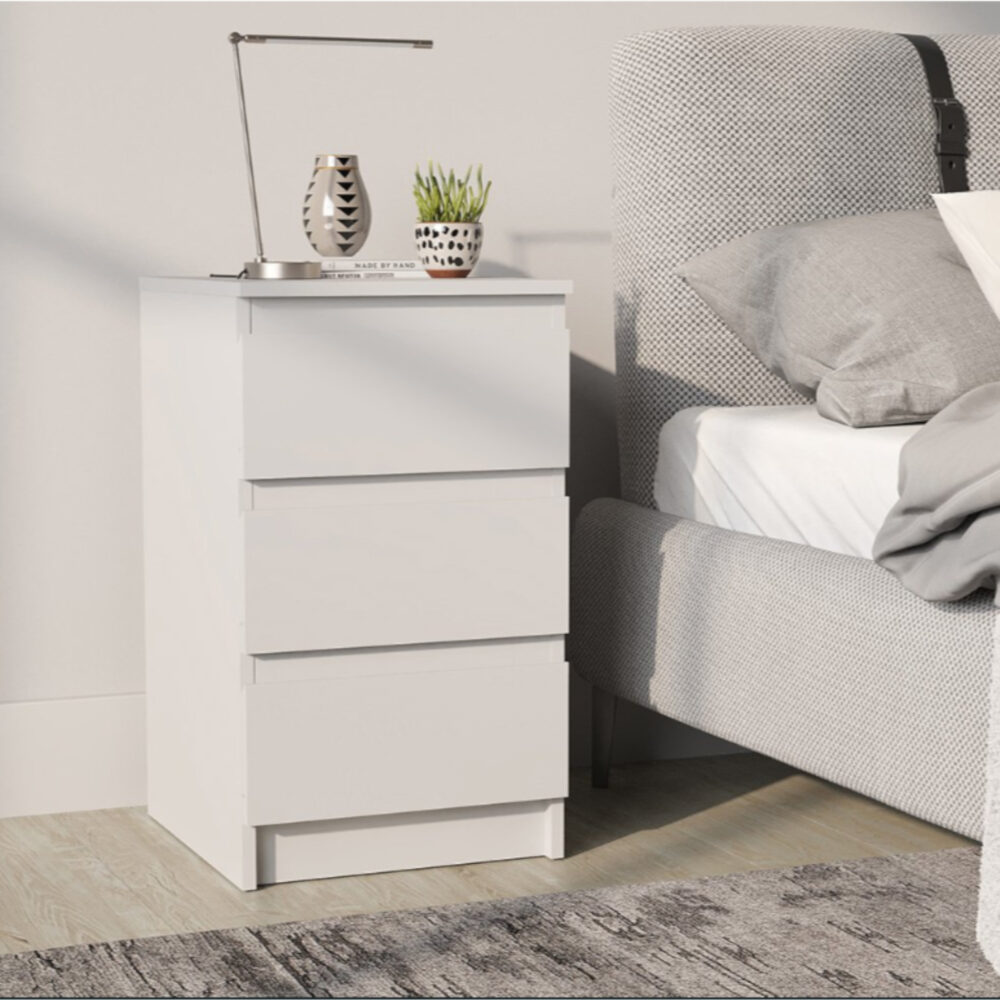 Kommode SOLA – Weiß – 3 Schubladen – 40×69×43 cm – Bild 2