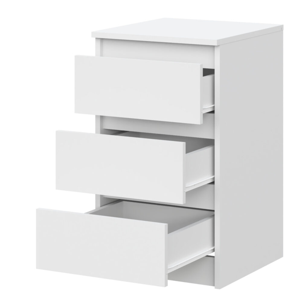 Kommode SOLA – Weiß – 3 Schubladen – 40×69×43 cm – Bild 4