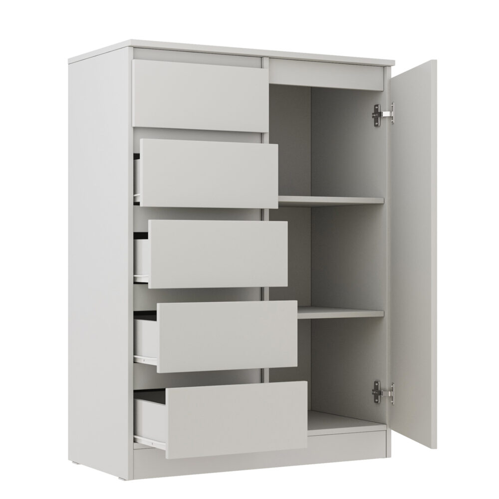 Kommode SOLA – Weiß – 4 Schubladen – 83×114×43 cm – Bild 4