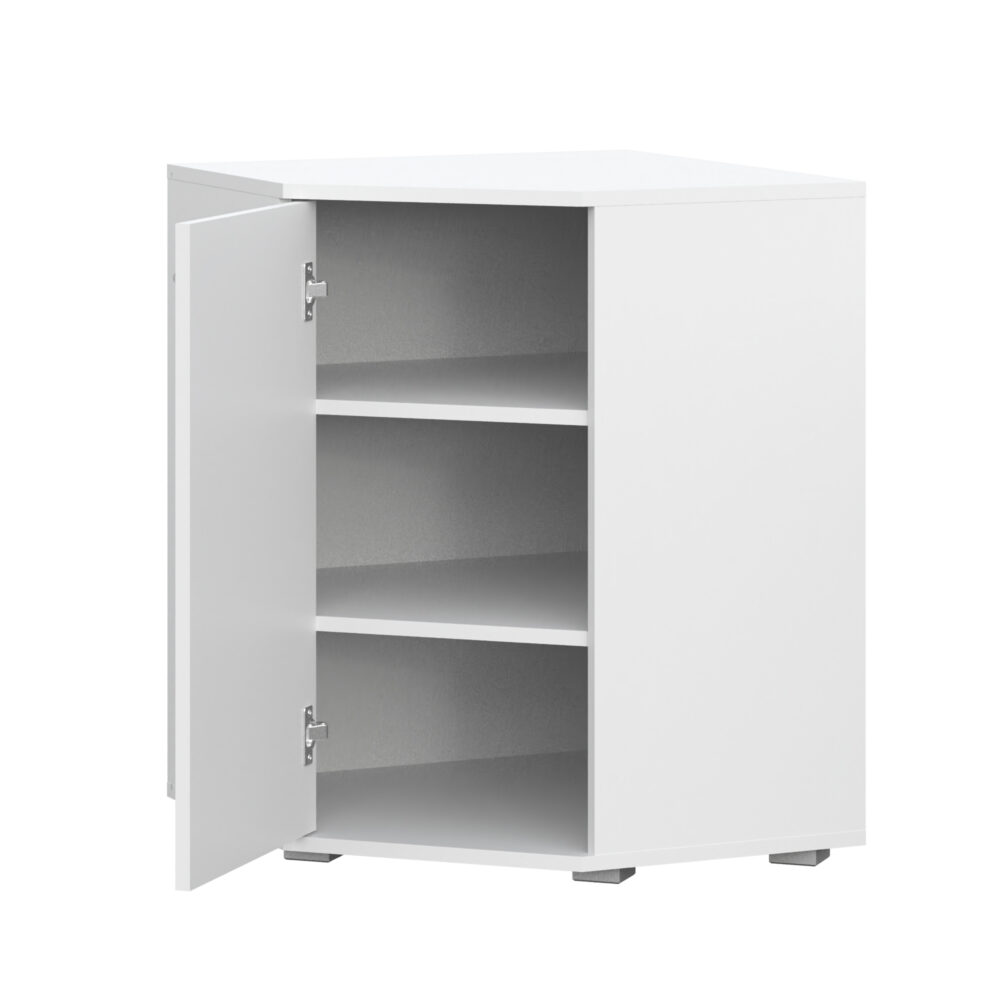 Eckkommode FAUSKE – Geräumig – Weiß – 138×74×34 cm – Bild 4