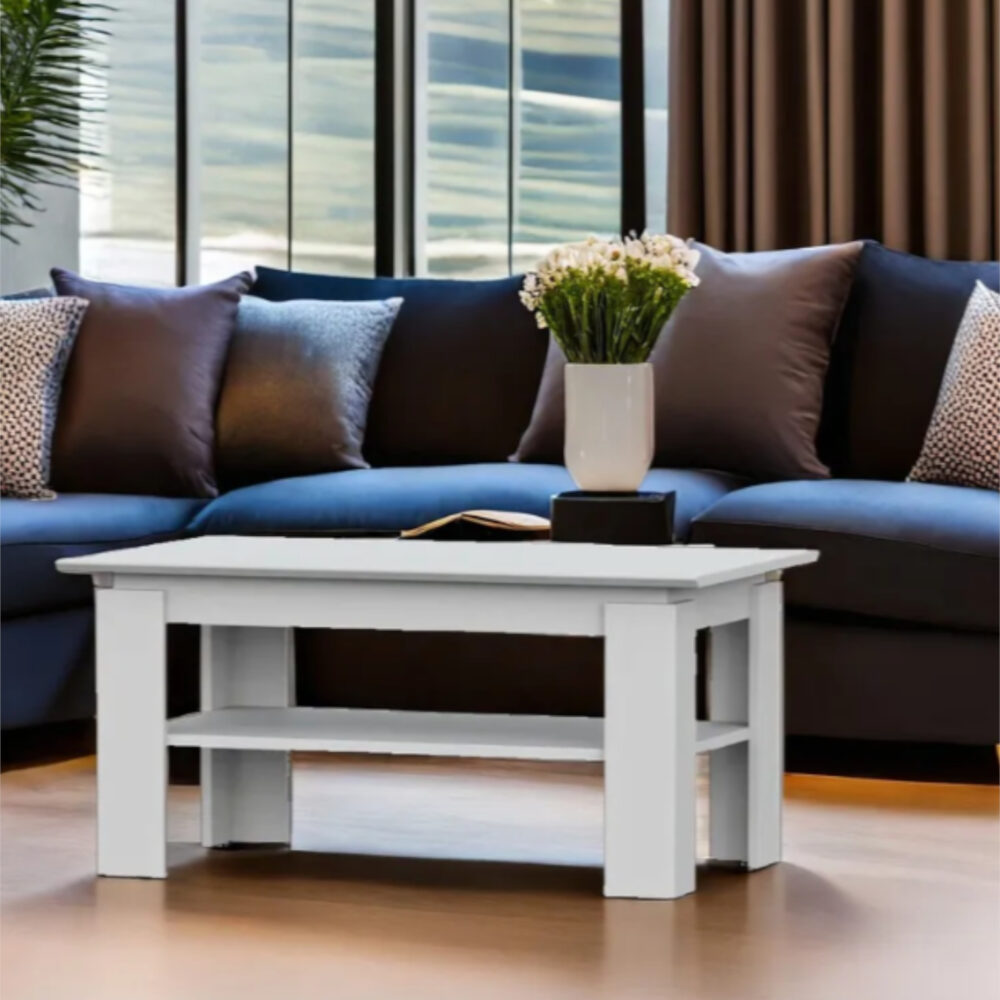 Coffee Table Sola - Weiß  - 90×55×43 Cm – Bild 5