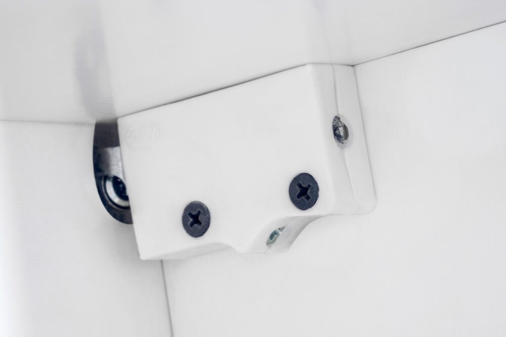 Hängende Vitrine Schrank Tivoli Horizontal, Weiß/Weiß – Bild 4