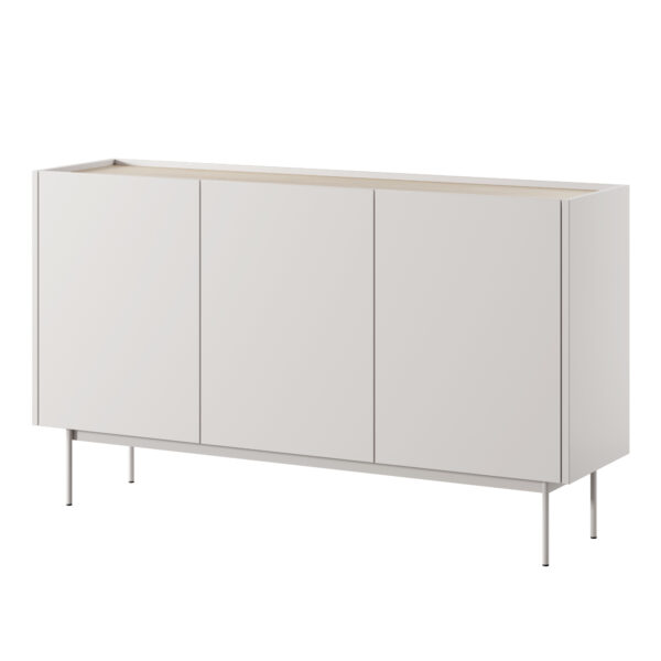 Kommode Kelowna K144 - Kaschmir / Eiche - Breite 144 cm, Höhe 83 cm, Tiefe 37 cm