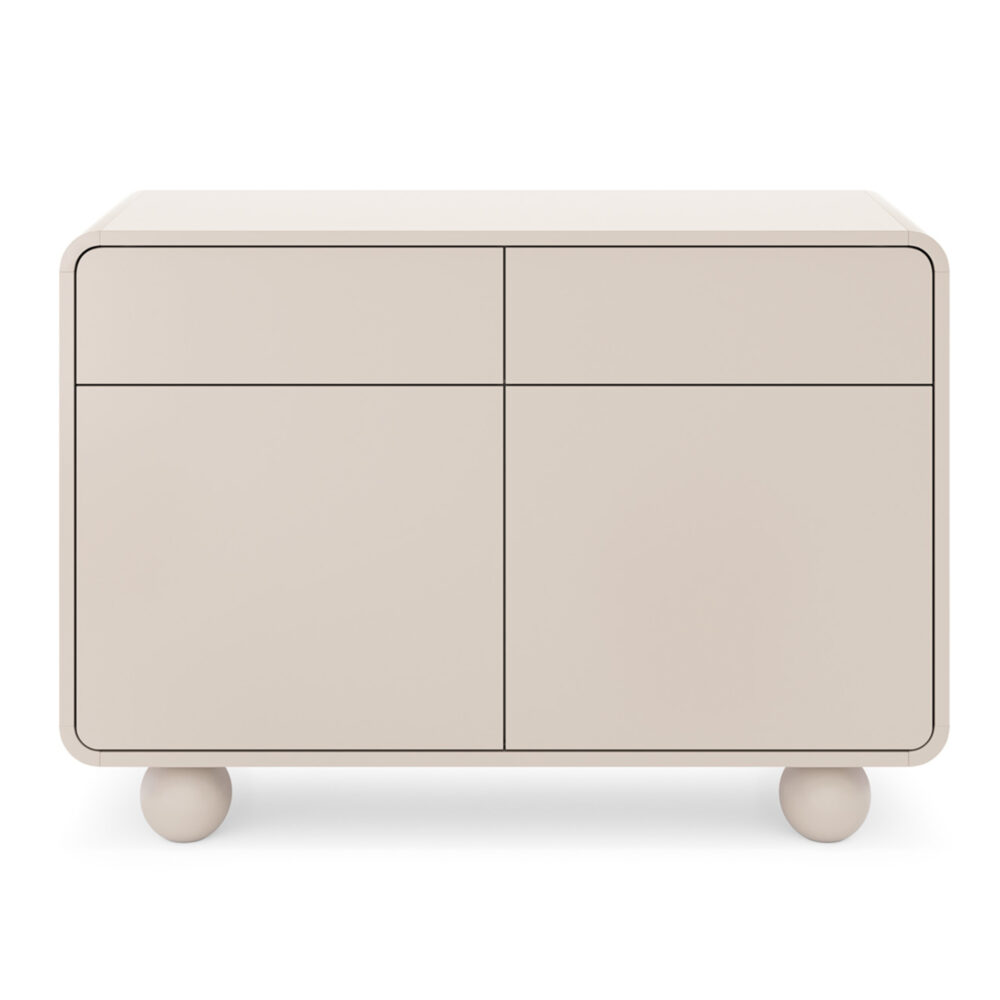 Kommode KAMLOOPS KSZ108 - Kaszmir - Abgerundet - 2 Schubladen - Breite 108 cm, Höhe 75 cm, Tiefe 39 cm – Bild 7