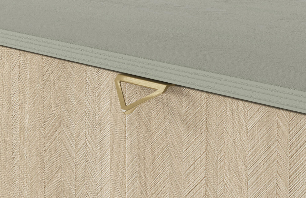 Standregal TOFINO - Eiche - Grün - Metallgriffe - Breite 80 cm, Höhe 160 cm, Tiefe 38 cm – Bild 10